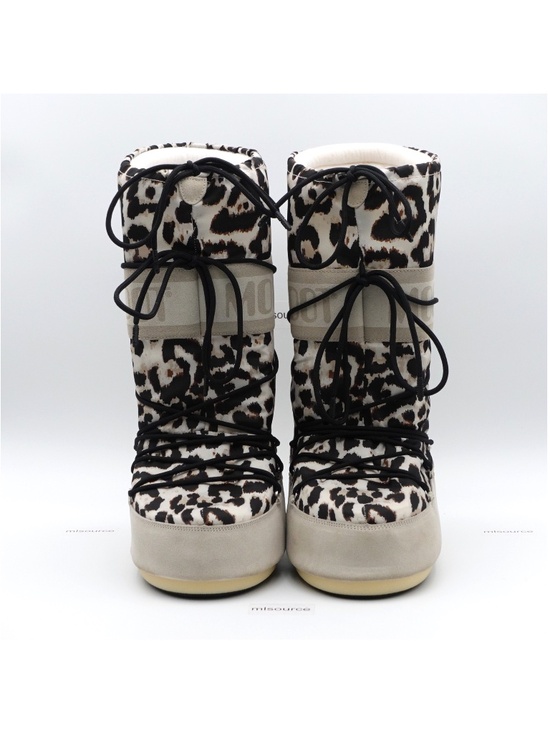 NEW Moon Boot Icon Suede Snow Boots 80D1403190-V020 Leopard main image 11